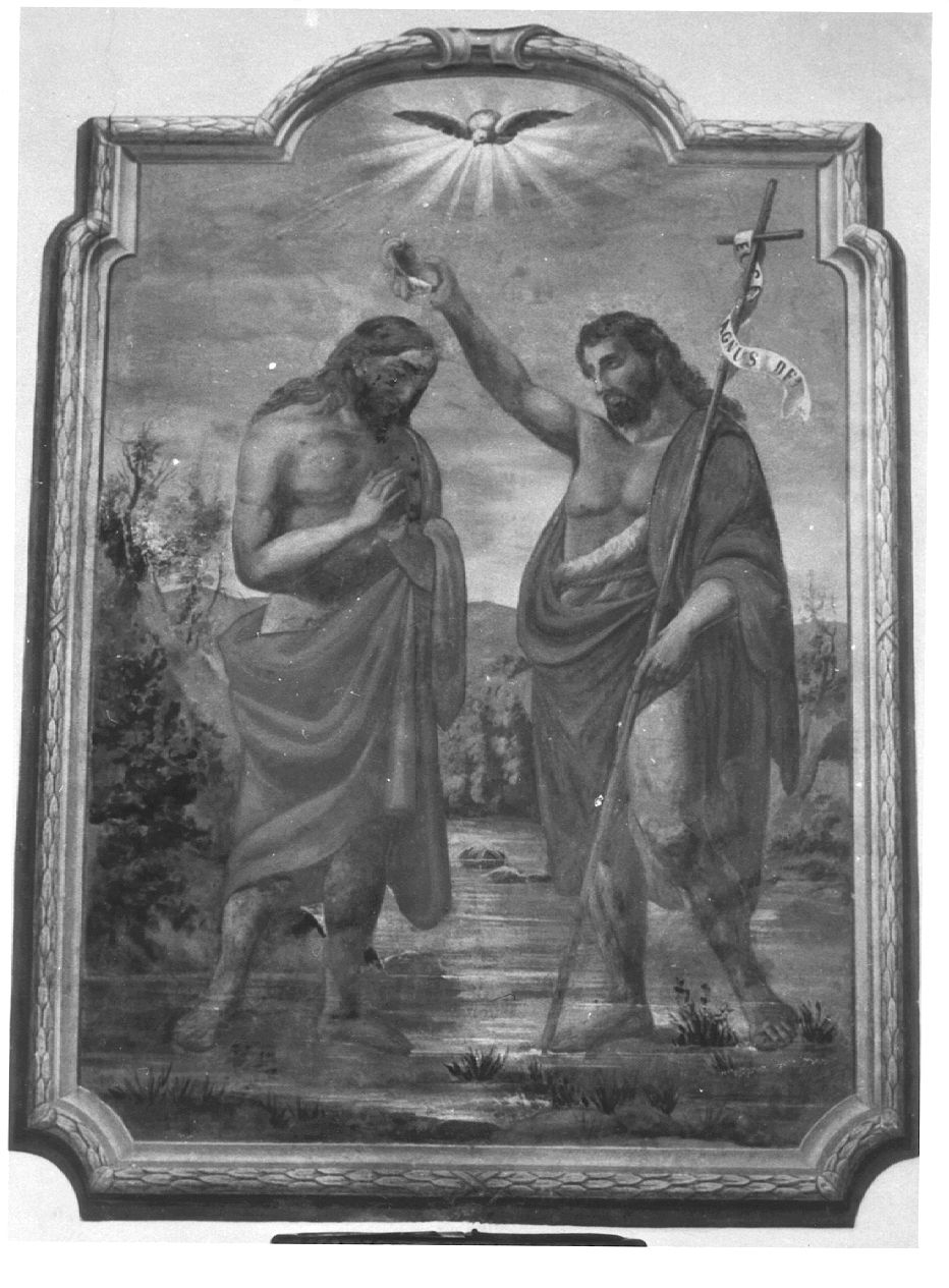 Battesimo di Cristo (dipinto) di Antonelli Albo (attribuito) (sec. XX)