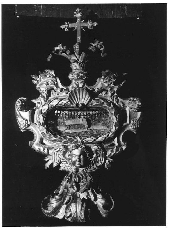 reliquiario a teca - a urna, serie - ambito parmense (prima metà sec. XVIII)