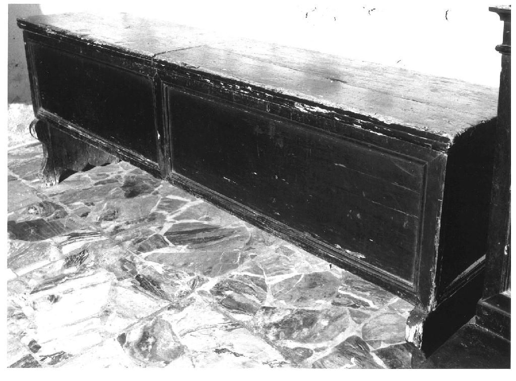 cassapanca - ambito parmense (sec. XVIII)