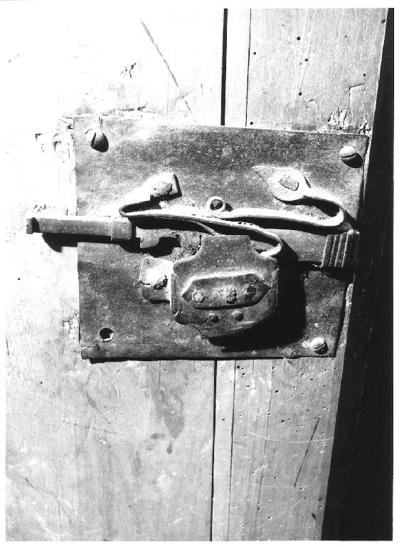 serratura - ambito parmense (sec. XVIII)