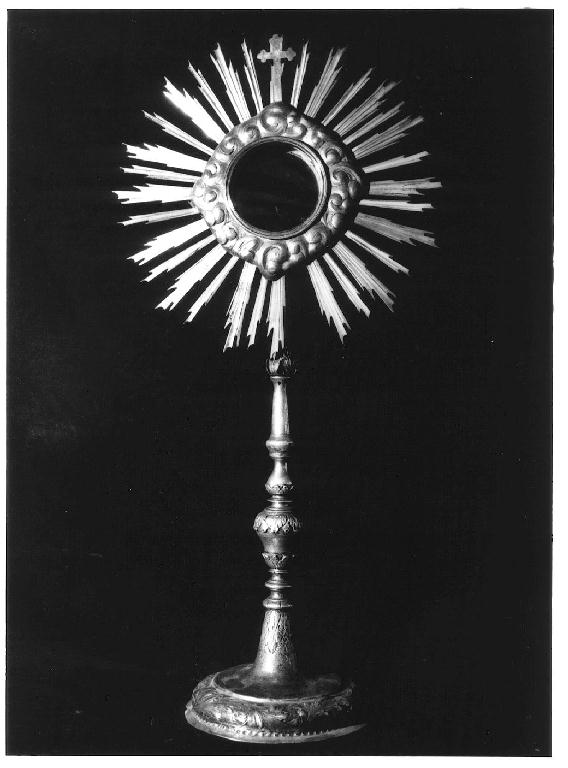 ostensorio - ambito parmense (primo quarto sec. XVIII)