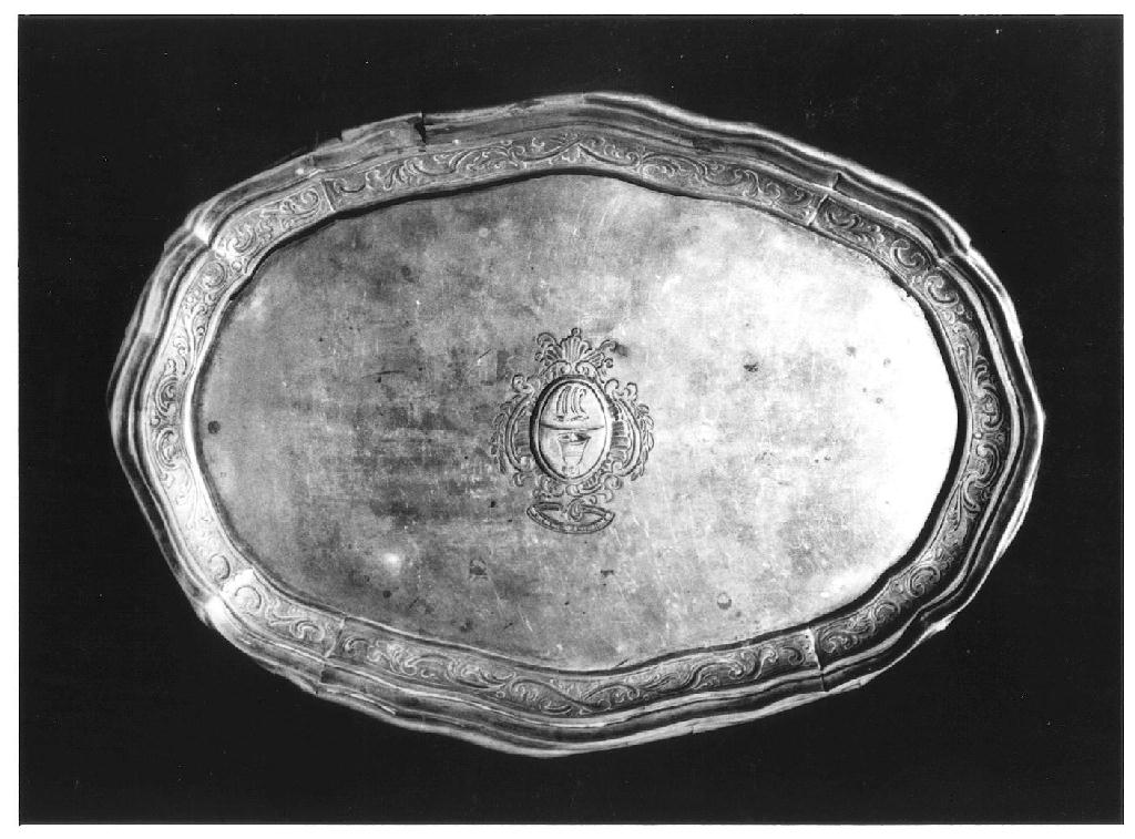vassoio porta ampolline - ambito parmense (seconda metà sec. XVIII)
