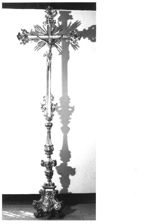 croce d'altare, elemento d'insieme - ambito parmense (seconda metà sec. XVIII)