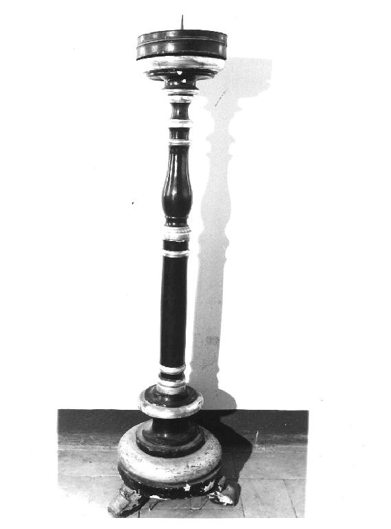 candelabro funebre, serie - ambito parmense (ultimo quarto sec. XVIII)