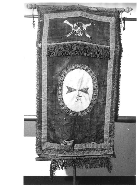 Croce di Malta (stendardo processionale, opera isolata) - ambito parmense (seconda metà sec. XVIII)