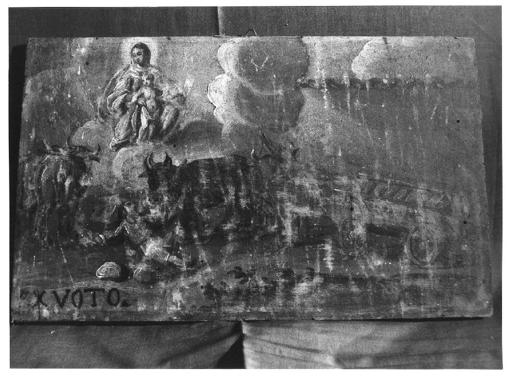 Incidente agricolo (ex voto, opera isolata) - ambito parmense (sec. XVIII)