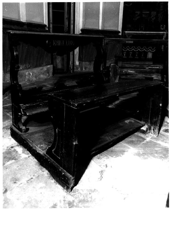 banco da chiesa, serie - ambito parmense (sec. XIX)