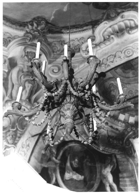 lampadario - a bracci - ambito parmense (prima metà sec. XVIII)