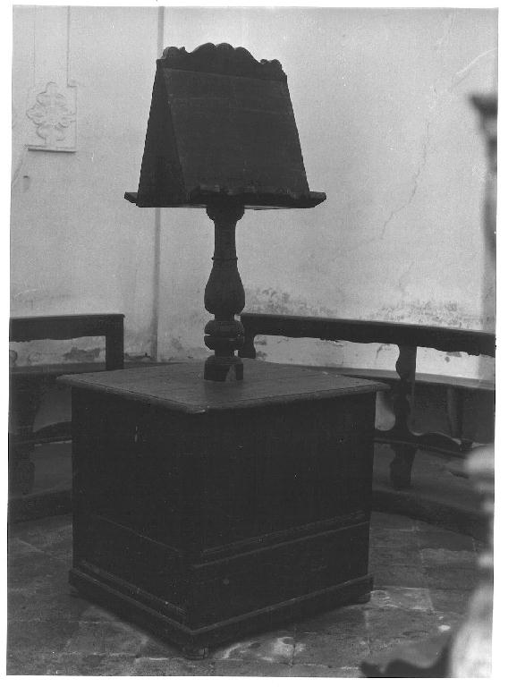 leggio - ambito parmense (seconda metà sec. XIX)