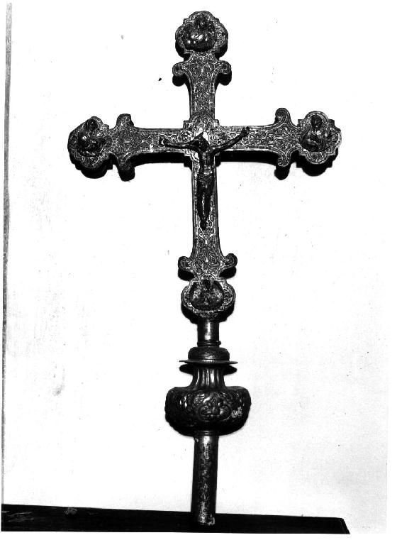 croce processionale - ambito parmense (prima metà sec. XVIII)
