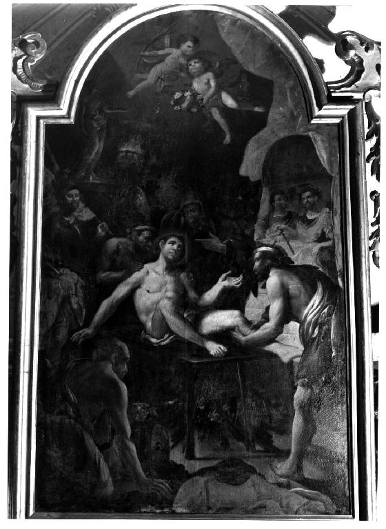 Martirio di San Lorenzo (dipinto) di Ferrari Paolo (sec. XVIII)