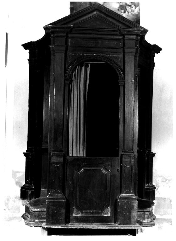 confessionale - ambito parmense (ultimo quarto sec. XVIII)