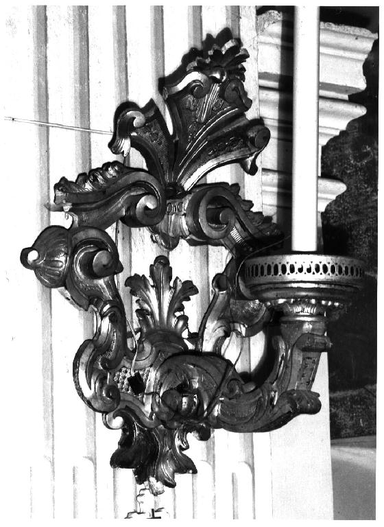 candeliere da parete, serie - ambito parmense (seconda metà sec. XVIII)