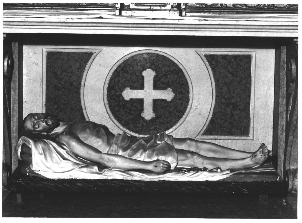 Cristo morto (statua) - produzione Italia settentrionale (prima metà sec. XX)