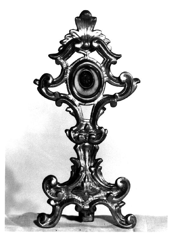 reliquiario - a ostensorio - ambito parmense (metà sec. XVIII)