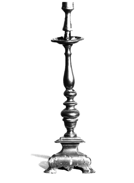 candeliere d'altare, serie - ambito parmense (ultimo quarto sec. XVII)
