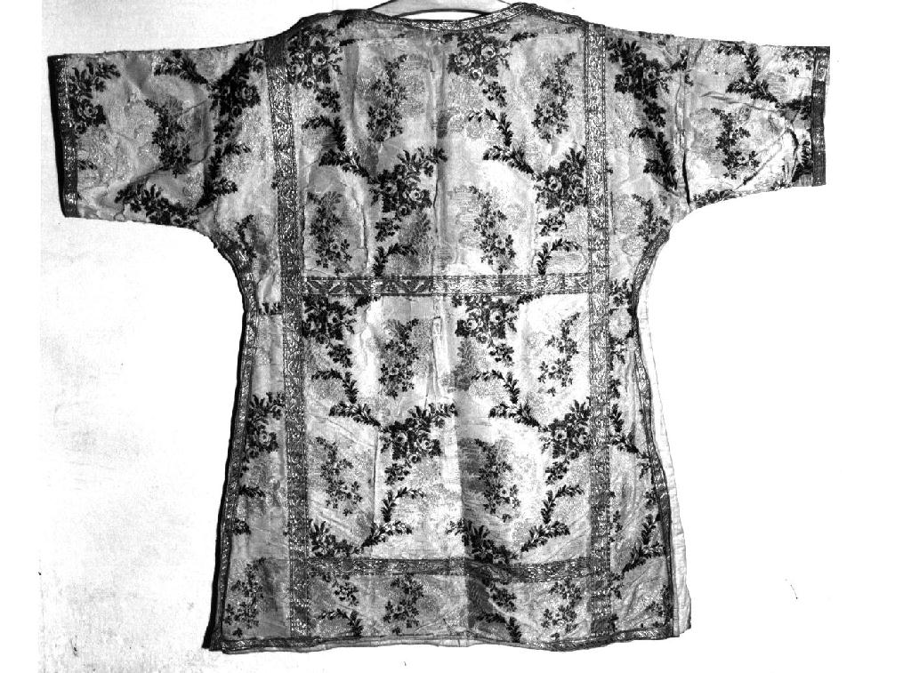 tunicella, elemento d'insieme - manifattura italiana (sec. XVIII)