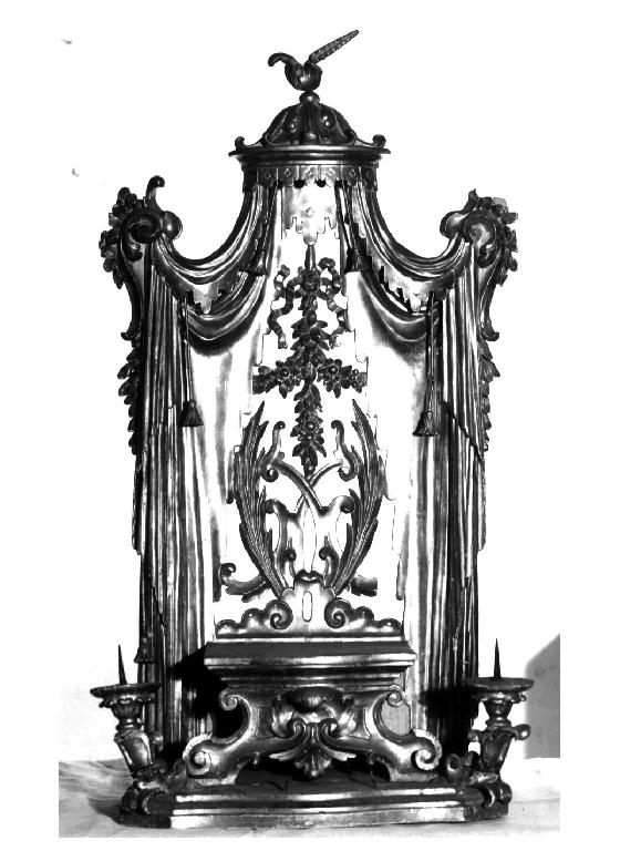 tronetto per esposizione eucaristica - ambito parmense (prima metà sec. XVIII)