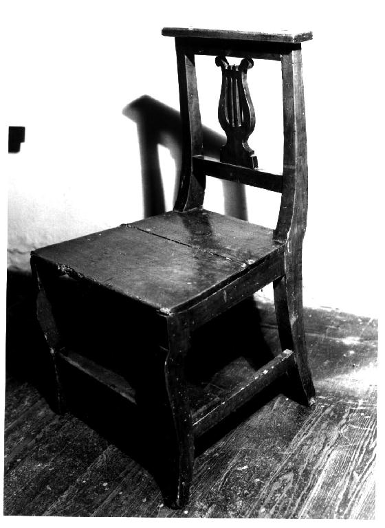 sedia con inginocchiatoio - ambito parmense (prima metà sec. XIX)
