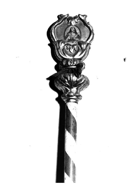 mazza processionale - ambito parmense (sec. XVIII)