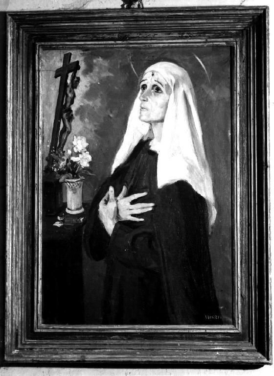 Santa Rita (dipinto) di Vernizzi Renato (seconda metà sec. XX)