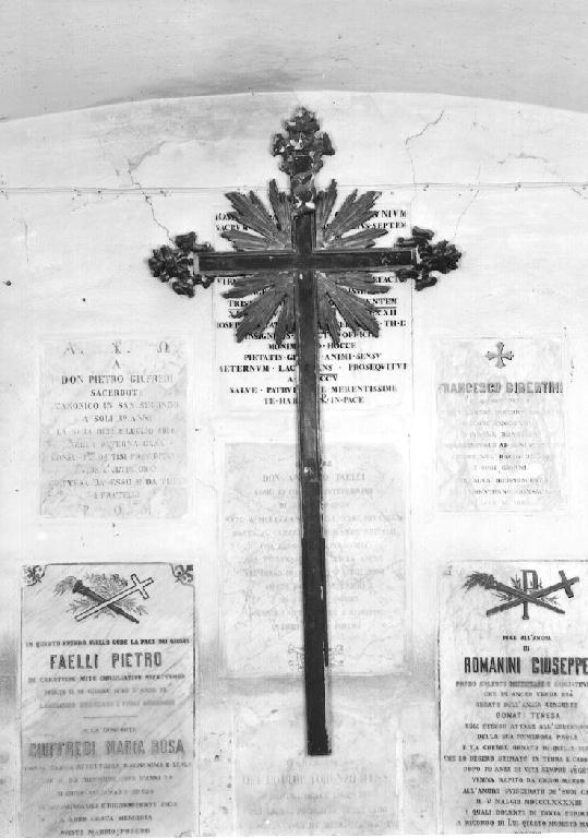 croce da parete - ambito emiliano (sec. XVIII)