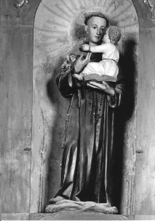 Sant'Antonio da Padova (statua) di Bertoluzzi Giuseppe (sec. XIX)