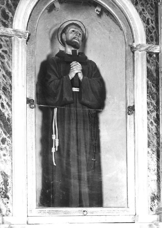San Francesco d'Assisi (statua) - ditta Lanzellotti (Caserta) (sec. XX)