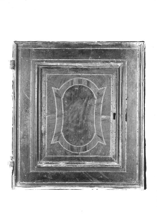 anta di armadietto per oli santi, serie di Galli Giovanbattista (bottega) (metà sec. XVIII)