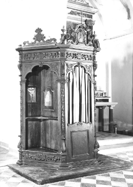 confessionale - ambito parmense (primo quarto sec. XVIII)