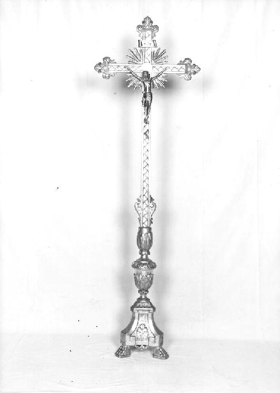 croce d'altare, elemento d'insieme - ambito parmense (ultimo quarto sec. XVIII)