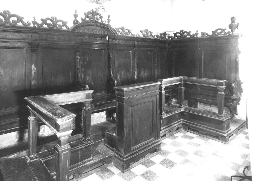 stalli del coro, insieme di Re Giuseppe (seconda metà sec. XVIII, sec. XIX)