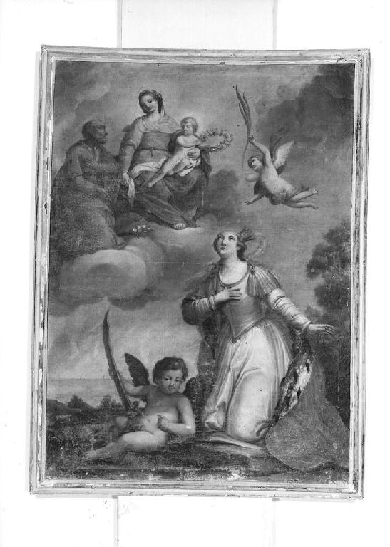 Madonna con Bambino e Santa Eurosia (dipinto) - ambito emiliano (seconda metà sec. XVIII)