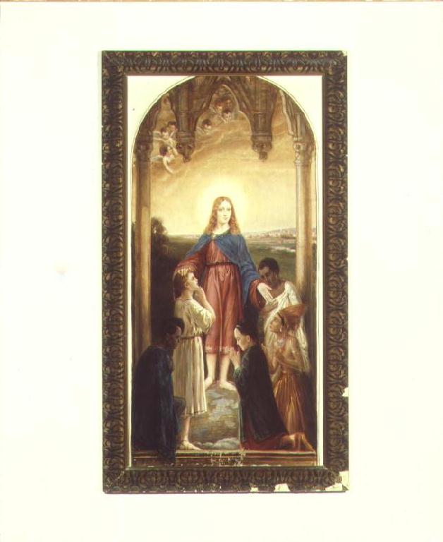 redenzione dei popoli (dipinto) di Moroni Giuseppe (sec. XX)