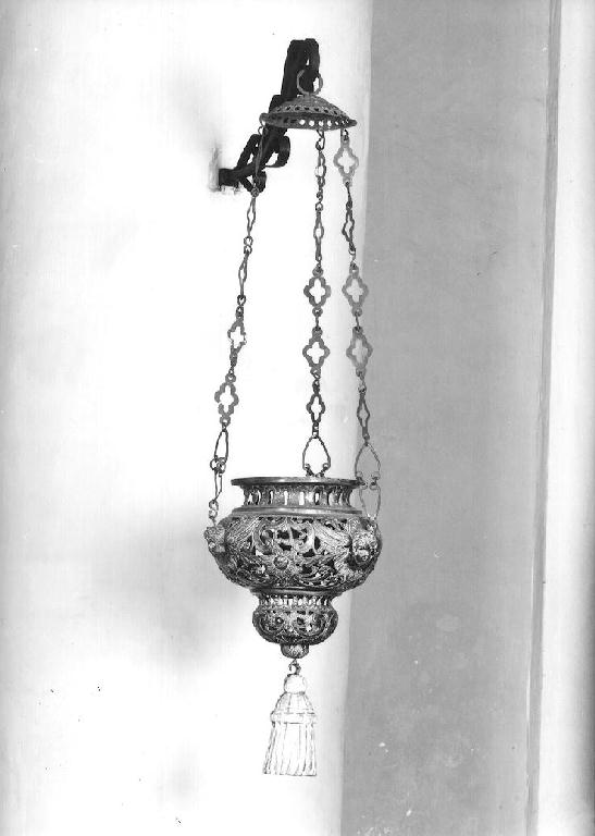 lampada pensile - ambito parmense (fine/inizio secc. XVII/ XVIII)