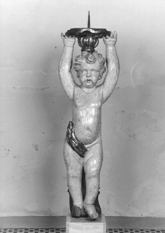 Sant'Antonio da Padova (candelabro) - ambito parmense (prima metà sec. XVIII)