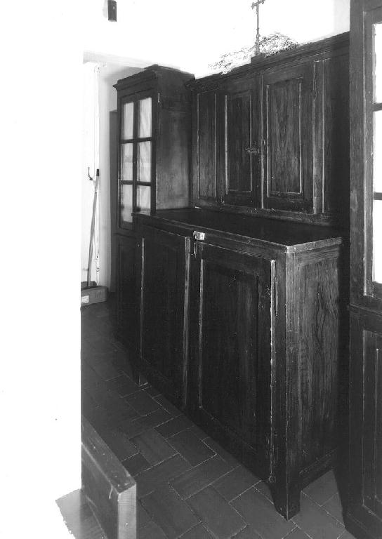 credenza con alzata - ambito parmense (sec. XIX)