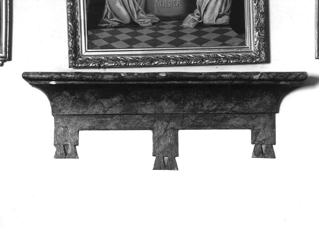 mensola, serie - ambito parmense (ultimo quarto sec. XVIII)