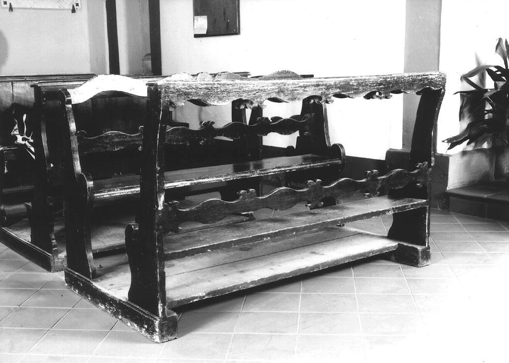 banco da chiesa, serie - ambito parmense (sec. XIX)