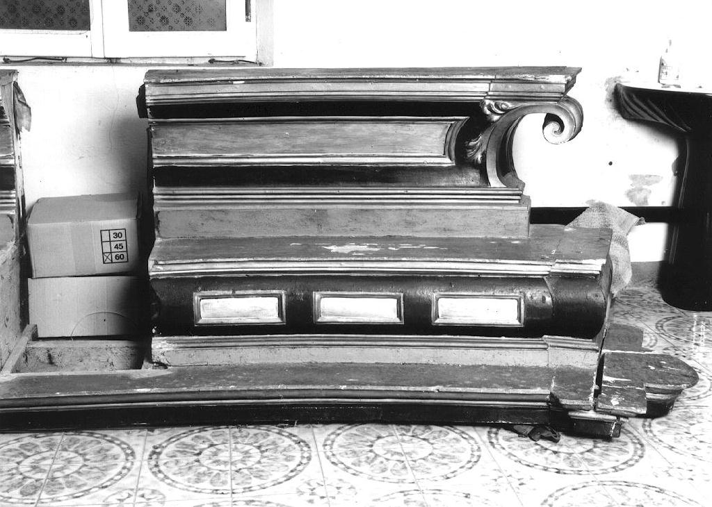 altare, frammento - ambito parmense (ultimo quarto sec. XVIII)