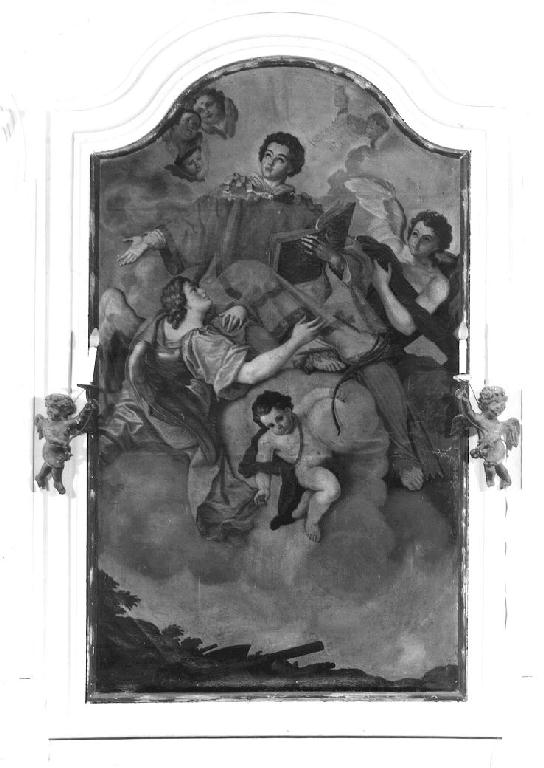 Gloria di San Lorenzo (dipinto) di Baroci Pietro (sec. XVIII)