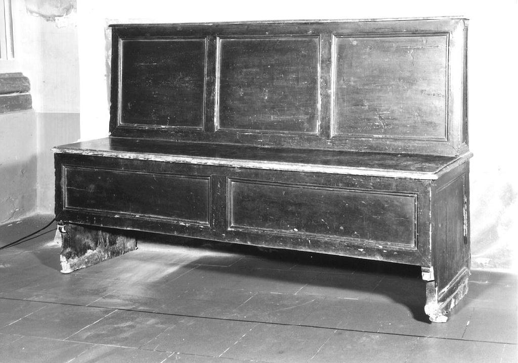 banco da chiesa - ambito parmense (fine/inizio secc. XVIII/ XIX)