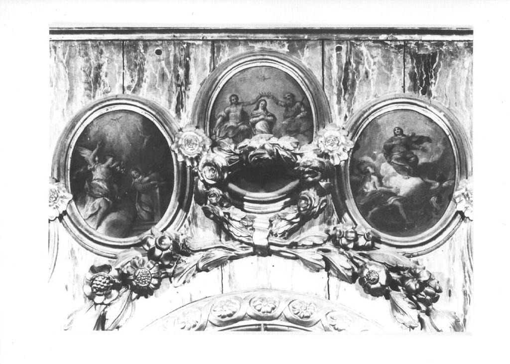 Incoronazione di Maria Vergine (dipinto, elemento d'insieme) - ambito emiliano (sec. XVIII)