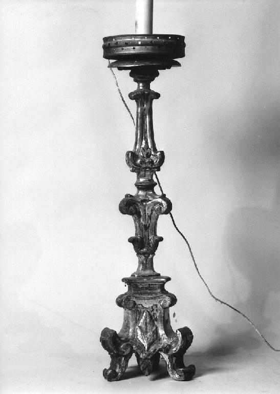 candeliere d'altare, serie - ambito emiliano (sec. XVIII)