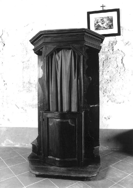confessionale - ambito emiliano (sec. XIX)