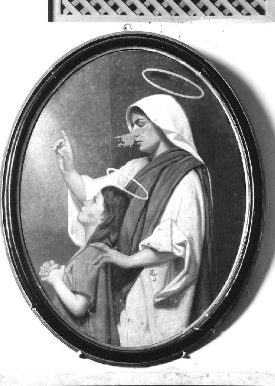 Maria Vergine bambina e Sant'Anna (dipinto) - ambito parmense (ultimo quarto sec. XIX)