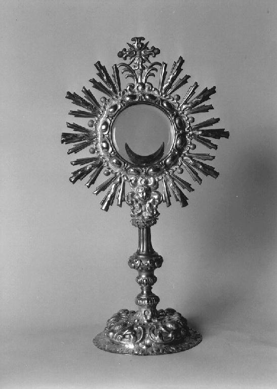 ostensorio - ambito emiliano (seconda metà sec. XVIII)