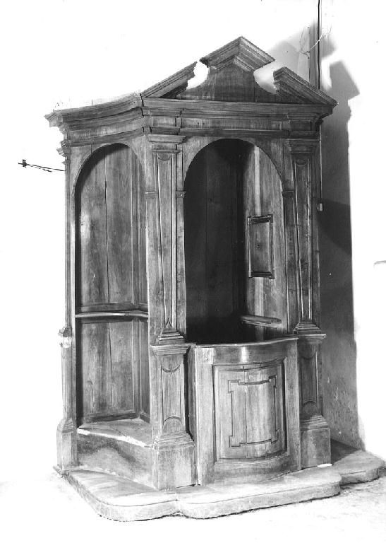 confessionale - ambito parmense (prima metà sec. XIX)