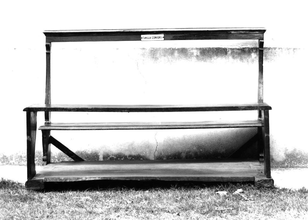 banco da chiesa, serie - ambito parmense (sec. XIX)