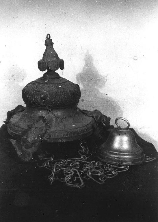 lampada pensile - ambito emiliano (sec. XIX)